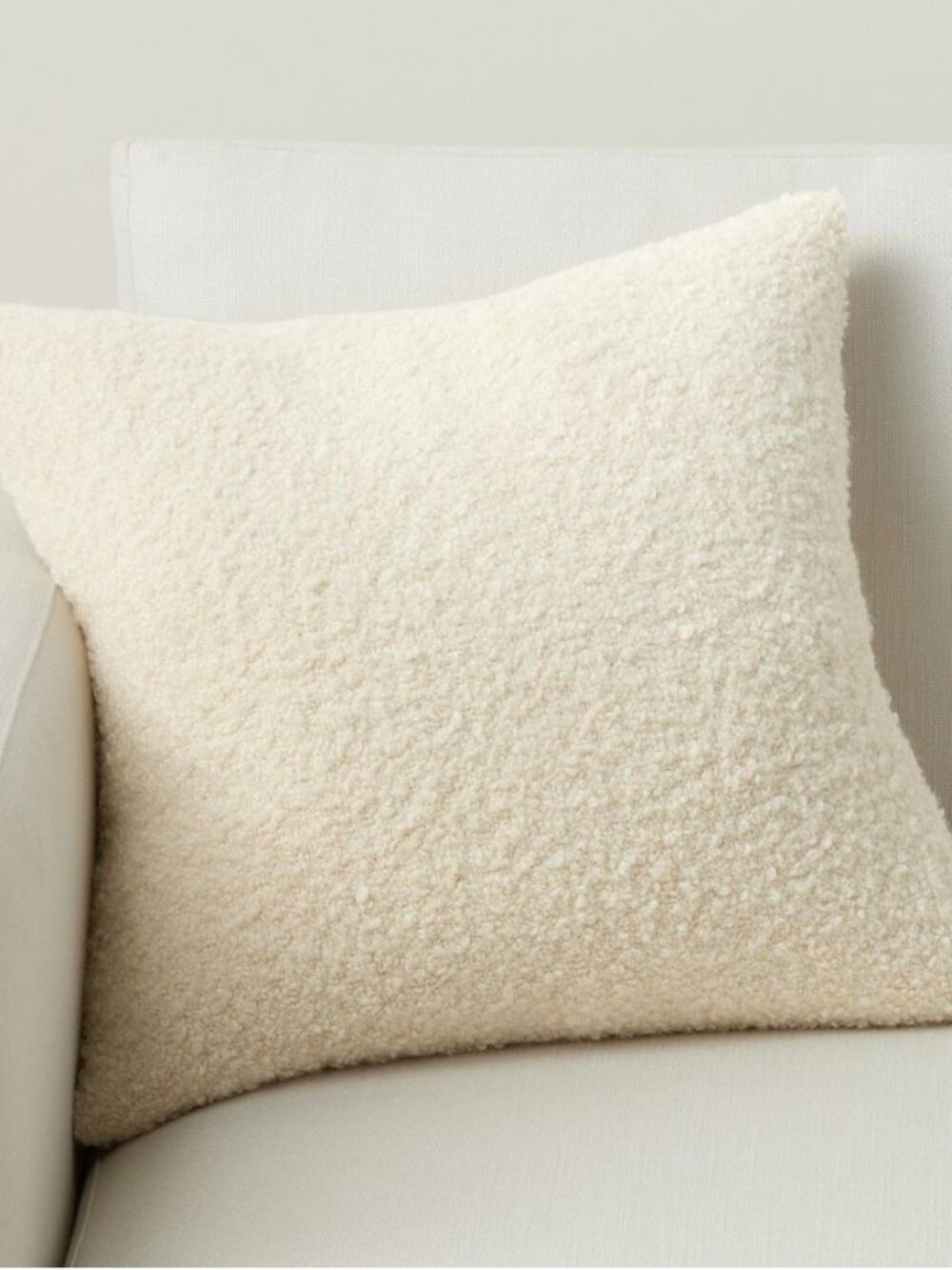 Pottery Barn Boucle Pillow Cover Cream 20 x 20 Inches